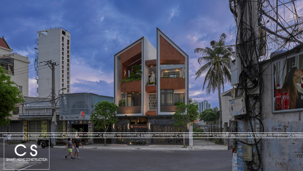 Thiết kế nhà phố chị Mai Hương 3 tầng hiện đại
